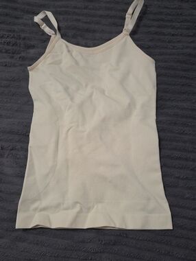Shapermint Cream Seamless Adjustable-Strap Camisole